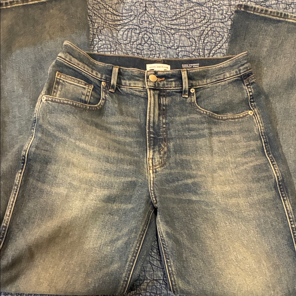 Good American Women's  Boot Cut Jeans